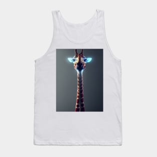 Giraffe ears light up when you talk about them, neon Tank Top